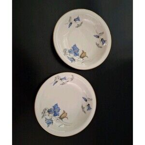 VTG Rare Rosenthal Winifred Gold Rim Floral Selb Germany US Zone 2 Dessert Bowls